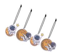 POPETPOP Funny Astronaut Diffuser 4pcs Hanging Car Scents Cards for Car Mirror with Paper Material Easy Installation and Versatile Use for Home