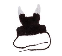 POPETPOP Funny Viking Hat Horned Winter Costume for Dogs and Cats Photo Prop for Halloween and Parties Unique Pet Headwear
