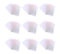 POPETPOP Game Card Sleeves 100Pcs Rainbow Foil 61X88Mm Soft Protective Covers for Board Game and Trading Cards