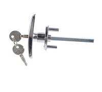 POPETPOP Garage Door Handle T Handle Lock Kit Quick Release Manual Emergency Opener Die Cast Metal Wire for Garage Doors Without Side Access Suitable for Home Store School Mall