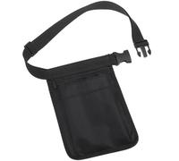 POPETPOP Garden Tool Waist Pouch Large Pocket Oxford Cloth Multifunctional Waist Bag for Nurses and Doctors Black