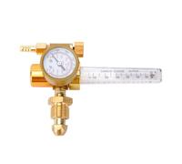 POPETPOP Gas Regulator Argon Flowmeter with Pressure Gauge and Reducer Valve for Welding Gas Bottles Designed for Mig and Tig Welding Applications