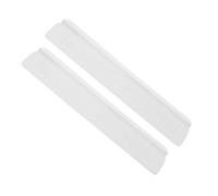 POPETPOP Gate Support Feet White Plastic 2Pcs Anti-Slip Feature for Doorway Ramp Transition Strip Suitable for Pet Fences and Stairway Safety