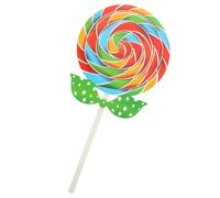 POPETPOP Giant Simulation Lollipop Model Rainbow Candy Photo Prop for Parties and Festivals Safe Material Realistic Design for Creative Crafts and Home Decor