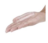 POPETPOP Glass Bottleneck Guitar Slides 2Pcs Smooth Surface Glass Material for Acoustic and Electric Guitar Accessories 5.1Cm Fingerboard Slide
