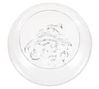 POPETPOP Glass Terrarium Iceberg Decorative Round Fish Bowl Simple Fish Tank for Office Aquarium Lovers
