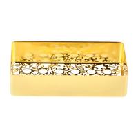 POPETPOP Golden Metal Guitar Pickup Cover Replacement for Electric Guitar Humbuckers with 50mm Pole Spacing, Ornate Floral Design for Studio Recordings and Live Performances, Enhancing