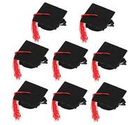 POPETPOP Graduation Hat Hairpin Set 8pcs Bachelor's Hat Decorations for Graduation Party Fashionable Style Random Color