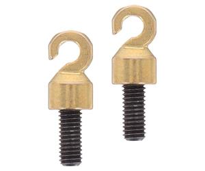 POPETPOP Grandfather Clock Weight Hook Replacement 2Pcs Vintage Open Shell Hooks for Antique Clock Repair Parts