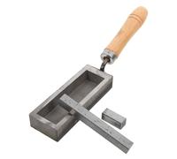 POPETPOP Graphite Casting Mold for Jewelry Making, 9# 4-inch Silver Ingot Bar Mold 10.1cm×3cm, Crucible Pouring Tool for Melting and Refining Precious Metals