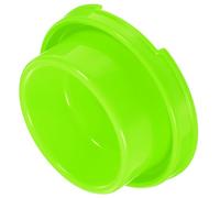 POPETPOP Green Pet Feeding Bowl Impervious to Water for Dogs and Cats, Plastic Circular Ant-proof Pet Food and Water Dish Suitable for Small Puppies and Indoor Use