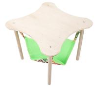 POPETPOP Guinea Pigs Hammock with Wooden Stand Double-sided Hanging Hammock Bed Soft Comfortable Hiding Nest for Chinchilla Rat Hamster Bunny Ferrets Sleeping
