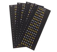 POPETPOP Guitar Fretboard Stickers 4Pcs Sturdy Chord and Scale Decals Compatible Six-String Electric and Folk Guitars Easy Peel Finger Placement for Beginners