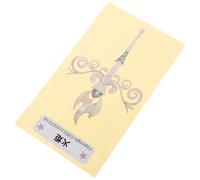 POPETPOP Guitar Headstock Stickers Decals Flower Inlay Design for Electric and Acoustic Guitars Sturdy Decorative for Musical Instrument Accessories