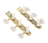 POPETPOP Guitar Tuning Keys Suitable for Acoustic and Classical Guitars Accessories 2pcs with Golden Metal and Construction, Smooth and Easy to Disassemble