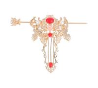 POPETPOP Hair Classical Stunning Wedding Chinese for Create Look and Retro Coronet Crown Hair Stick Metal Material with Elegant Golden Finish Designed to Women Engagement