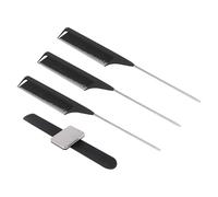 POPETPOP Hair Clip Bracelet with Silicone Abs Wristband and 3pcs Hairdresser Tip Tail Combs, Absorbs Metal Hairpins and Helps You Get Items Quickly, for Salon and Barbershop Use