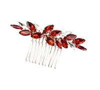 POPETPOP Hair Crystal Styling Easy to Material Accessory, Put Alloy Comb Elegant for Green Rhinestones and Christmas Bridal Wedding for Brides Bridesmaids, Suitable