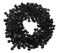 POPETPOP Hair Rope DIY Buckle 500pcs Plastic Snap Clips for Women and School Hair Ties Accessory with Versatile Craft Material