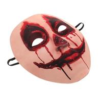 POPETPOP Halloween Bloody Bride Veil Mask with Wound Detail, Horror Zombie Demon Face Mask for Masquerade Party and Halloween Costume Accessories