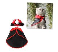 POPETPOP Halloween Cat Attire Pet Cape Cat Costumes Pet Accessories Red Vampire Look