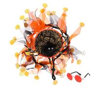 POPETPOP Halloween Cat Collar Adorable Collar Hat Eyeglass Cat Decorative Supply for Pet Neck Decor