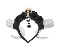 POPETPOP Halloween Headband Simulation Devil Sheep Horns Hair Band Lightweight and Comfortable Gothic Hair Decor for Taking Photos and Party Prop