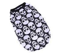 POPETPOP Halloween Pet Shirt Lightweight Skull Vest for Dogs Comfortable Puppy Apparel