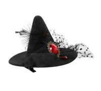 POPETPOP Halloween Witch Hat Hair Clip Delicate Hat Barrettes for Costume Party Gothic Style Hair Accessory for Women Stylish Bobby Pin for Wedding and Festivals