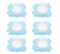 POPETPOP Hamster Cage Tunnel Linking Board Set 6Pcs Blue with End Caps for Small Pet Cage Modular Bathroom Extension