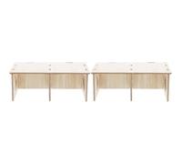 POPETPOP Hamster Hideout Wooden Cabin 8.27 X 4.33 X 1.57 in 2 pack Hamster House for Sleeping Hiding Spot for Cage Decor for Small Pets Guinea Pigs Mice