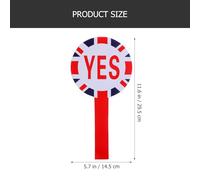 POPETPOP Handheld Yes No Voting Paddle Board Double-sided 15x30cm Reusable Kt Foam Classroom Supply Teacher Decision Sign 2pcs Portable Judging Message Boards Random Color