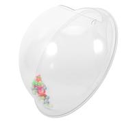 POPETPOP Hanging Acrylic Wall Mounted Fish Bowl 23cm Aquarium Tank Wall Decor for Living Room Indoor Fish Keeping