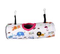 POPETPOP Hanging Tunnel Glider Hammock Cage Bedding Warm Bed Nest for Hamster Sleep Nest 2 Metal Hooks