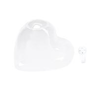 POPETPOP Heart Shaped Hydroponic Glass Wall Vase Hanging Planter Flower and Succulent Holder DIY Micro Landscape Bottle for Home Office