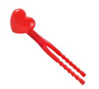 POPETPOP Heart-shaped Large Snow Sphere Clip Clamp for Winter Outdoor, Red Winter Maker Tool for Snow Fights and Outdoor Play