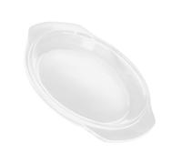 POPETPOP Heat Resistant Microwave Glass Lid 15.9cm for Splatter Protection, Kitchen Accessories Microwave Cover for Serving Dishes and Cookware