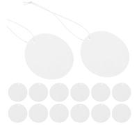 POPETPOP Heat Transfer Air Freshener Sheets DIY Air Freshener Sheets White round Felt Material with Elastic Straps Versatile Blank Design for DIY Crafts and Projects