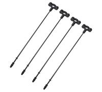 POPETPOP Heavy Duty Motorcycle Flag Pole Mount Clamp 4Pcs for 38Cm Bike Flag Holder Compatible with 5/8-1 Inch Handlebars, Versatile Use for Offroad Adventures and Electric Bikes