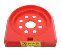 POPETPOP Heavy Duty Plastic Stand Base for Fire Extinguisher 3-8kg, Red Fire Extinguisher Base Rack with Stability and Anti-slip Features, Suitable for Automotive and Household Use