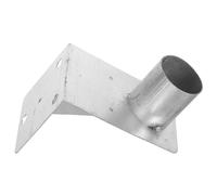 POPETPOP Heavy Duty Steel Mount Bracket for Convex Mirror with Wall Mounting Clip, Silver Wide Angle Mirror Holder for Enhanced Safety on Roads and Parking Lots