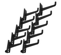 POPETPOP Heavy Duty Utility Hooks 10Pcs for Garage Shelving Units Keyhole Design for Workshop Tool Organization on Pegboard Walls