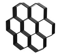 POPETPOP Hexagon Brick Paver Mold for Garden Path Paving, DIY Cement Floor Tile Mold Made of Sturdy Pp Material, Easy to Clean Artistic Outdoor Patio Walkway Mould for Yards and Lawn