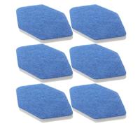 POPETPOP Hexagonal Diamond Sponge Blocks 6Pcs Reusable Scrub Mop Pads for Ceramic and Metal Bathroom Surfaces Compatible with Vileda Floor Mop Replacement
