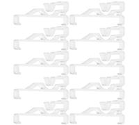POPETPOP Hidden Valance Clip 12pcs Acrylic Plastic Blinds Accessories Versatile Valance Clips for Window Shades with Curved Slats in Modern Interiors