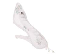 POPETPOP High Heel Shoe Shape Jewelry Display Stand Resin Ring Earring Holder Organizer for Store Bedroom Multifunctional Trinket Rack with Cloth Material