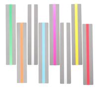POPETPOP Highlight Overlay Reading Strips 8Pcs Small Size Colored Dyslexia Reading Markers for Guided and Visual Stress Alleviation