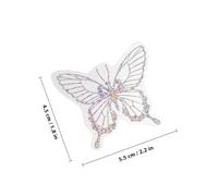 POPETPOP Holographic Laser Butterfly Stickers for Scrapbooking, Delicate Self-Adhesive Journal Accessories, Creative DIY Material for Diary Decoration