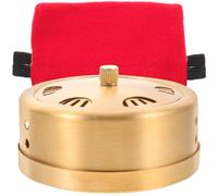 POPETPOP Household Moxibustion Box Burner Box Copper Portable Moxibustion Accessory with Three Temperature Adjustment Levels and Rotating Copper Lid Home Use Random Random Color