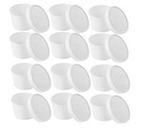 POPETPOP Ice Cream Bowls Disposable 8oz White Paper Cup with Lid, 20 Sets for Dessert Serving and Food Service